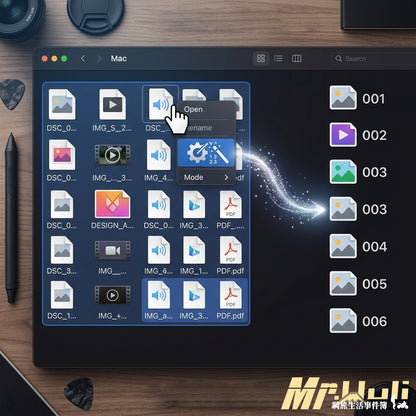 素材秒整理：創作者的各類影像、資料管理工具｜Mr.Renamer